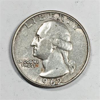 MINT ERROR*1962-D/D REPUNCHED MINT MARK Silver Washington Quarter