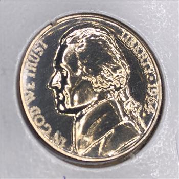 MINT ERROR*1964 Proof Jefferson Nickel*Double Die Obverse AND Reverse*Deep Cameo