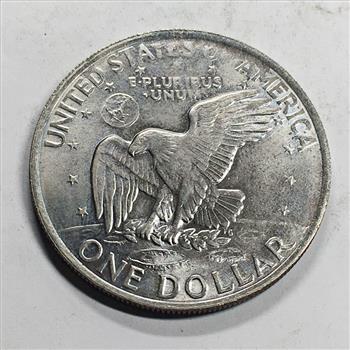 MINT ERROR*1971-D Eisenhower Dollar*Strike Through w/ Grease Error