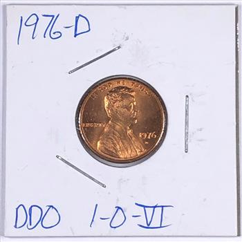 MINT ERROR*1976-D Double Die Obverse Lincoln Head Memorial Cent