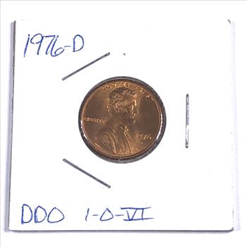 MINT ERROR*1976-D Lincoln Head Memorial Cent*Double Die Obverse