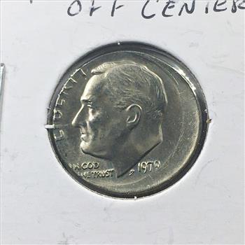 MINT ERROR*1979 Off Center Roosevelt Dime*High Grade with Luster
