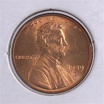 MINT ERROR*1989-D Lincoln Head Memorial Cent*Double Die Obverse*High Grade Red