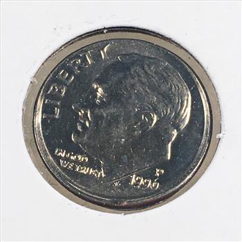 MINT ERROR*1996-P Roosevelt Dime*PARTIAL COLLAR*High Grade*Lustrous