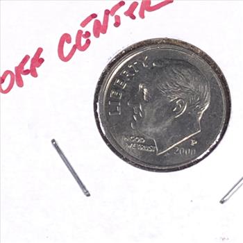 MINT ERROR*2000-P Roosevelt Dime*High Grade*Off Center