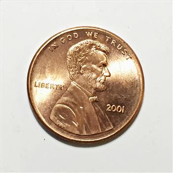 MINT ERROR*2001 Broad Struck Lincoln Head Memorial Cent