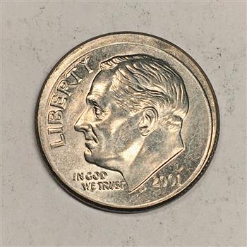 MINT ERROR*2001-D Roosevelt Dime*Broadstruck