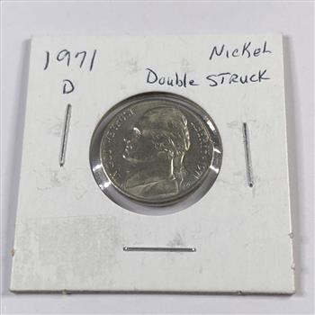 MINT ERROR*Double Struck 1971-D Jefferson Nickel*High Grade