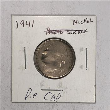 MINT ERROR*Major Die Cap Error on Jefferson Nickel