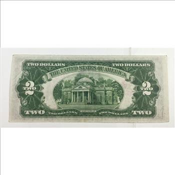 MINT ERROR*MISCUT*Series 1928D $2 Red Seal United States Note*Circulated*Crisp Paper
