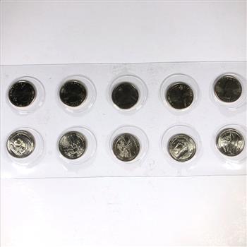 MINT SEALED 2020 America the Beautiful Quarters 10 Circulating Coin Set in Uncirculated Mint Condition Protective Holder