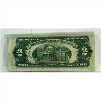 MISCUT Series 1928G $2 United States Red Note*Circulated*Crisp paper
