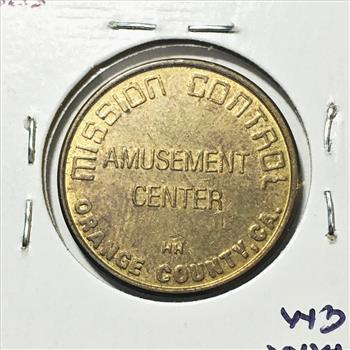 Mission Control Amusement Park Token*Brass*23mm