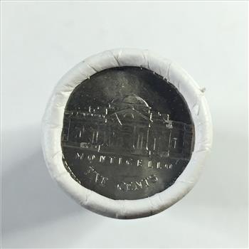 MYSTERY ROLL*UNOPENED $2 Bank Roll of Denver Mint Jefferson Nickels*Brilliant Uncirculated*Unknown Date