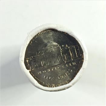 MYSTERY ROLL*UNOPENED $2 Bank Roll of Denver Mint Jefferson Nickels*Brilliant Uncirculated*Unknown Date