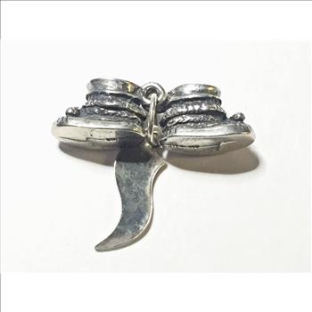 Native Alaskan Baby Shoes Sterling Silver Pendant/Charm*3.8 Grams Total Weight*Alaska