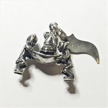 Native Alaskan Dancers Sterling Silver Pendant/Charm*4.3 Grams Total Weight*Alaska