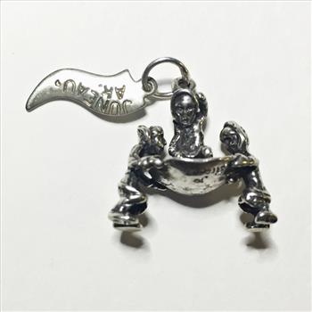 Native Alaskan Dancers Sterling Silver Pendant/Charm*4.3 Grams Total Weight*Alaska