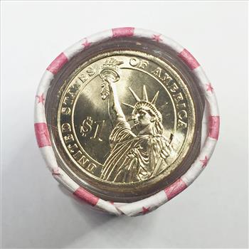 Official UNBROKEN Vault Roll of US Presidential Dollars*John Quincy Adams Showing*Commemorative Gallery