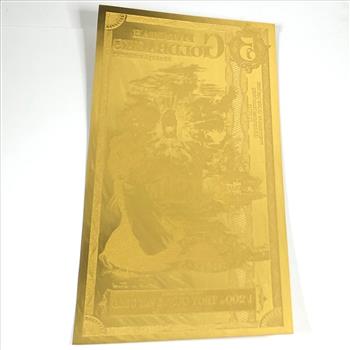 One 5 Utah Goldbacks*1/200 Troy Ounce of 24K Gold*For Circulation in Utah