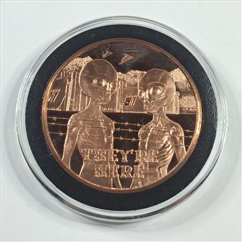 One AVDP Ounce .999 Fine Copper Round*They're Here*Proof*In Protective Capsule