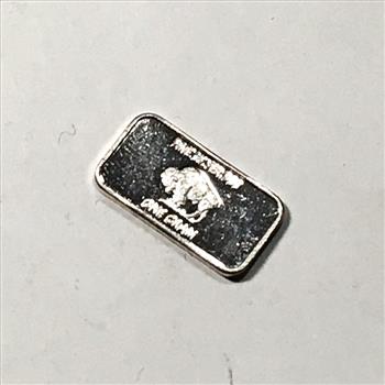One Gram .999 Fine Silver Bar*Buffalo