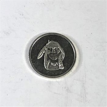 One Gram .999 Fine Silver Round*Native American
