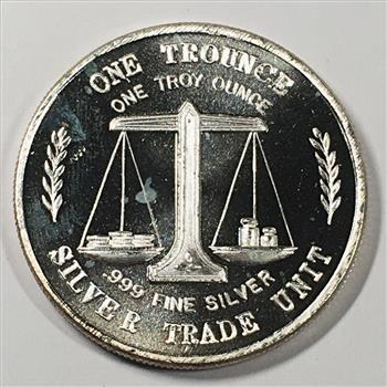 One Ounce .999 Fine Divided Silver Round*Silver Trade Unit