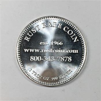 One Ounce .999 Fine Proof Silver Round*Rust Rare Coin