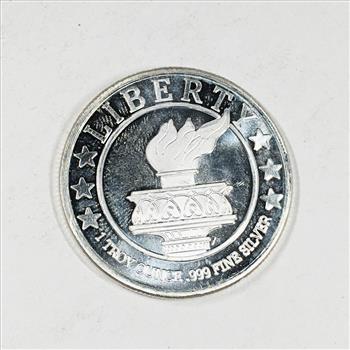 One Ounce .999 Fine Silver Round*LIBERTY