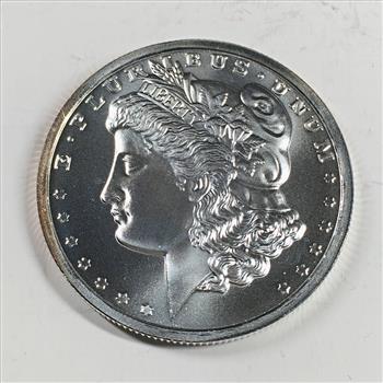 One Ounce .999 Fine Silver Round*Morgan Dollar Design