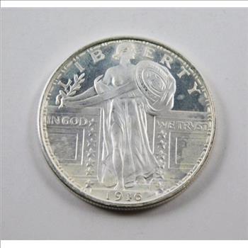 One Ounce .999 Fine Silver Round*Standing Liberty Design*Golden State Mint