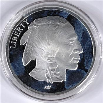 One Ounce .999 Fine Silver*Buffalo Nikel Design*In Capsule