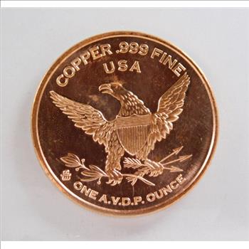 One Ounce of .999 Fine Copper Round*TITANIC