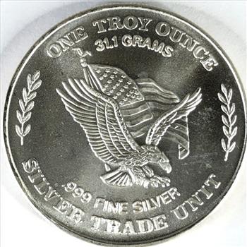 One Troy Ounce .999 Fine Proof Silver Round*Minted From US Strategic Stockpile Silver
