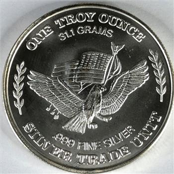 One Troy Ounce .999 Fine Proof Silver Round*Minted From US Strategic Stockpile Silver