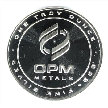 One Troy Ounce .999 Fine Proof Silver Round*OPM Metals