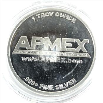 One Troy Ounce .999 Fine Proof Silver*American Precious Metals Exchange*In Capsule