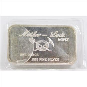 One Troy Ounce .999 Fine Silver Bar - Pony Express - Mother Lode Mint
