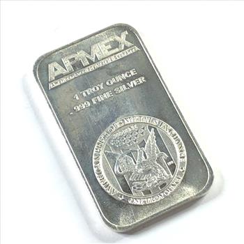 One Troy Ounce .999 Fine Silver Bar*APMEX