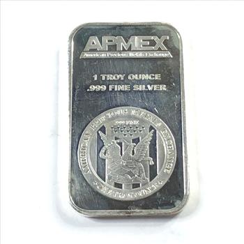 One Troy Ounce .999 Fine Silver Bar*APMEX