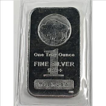 One Troy Ounce .999+ Fine Silver Bar*Made in USA*In Original Sealed Packet