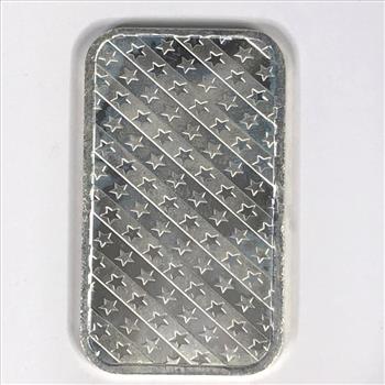 One Troy Ounce .999 Fine Silver Bar*Made in USA*Morgan Design