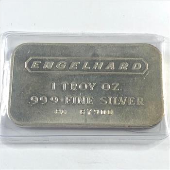 One Troy Ounce .999 Fine Silver Bar*Numbered*Engelhard*In Original Packet