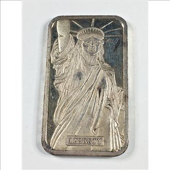 One Troy Ounce .999 Fine Silver Bar*Numbered*Liberty
