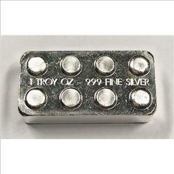 One Troy Ounce .999 Fine Silver Bar*Stackable