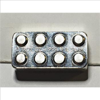One Troy Ounce .999 Fine Silver Bar*Stackable/Lego