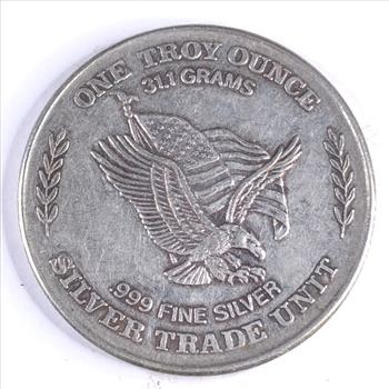One Troy Ounce .999 Fine Silver Round*1981 US Assay Office*Minted From US Strategic Silver Stockpile Silver