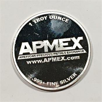 One Troy Ounce .999 Fine Silver Round*American Precious Metals Exchange