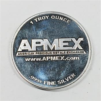 One Troy Ounce .999 Fine Silver Round*APMEX